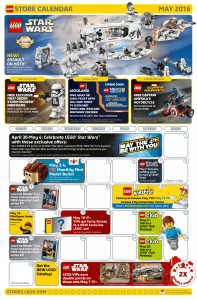 Lego May 2016 Calendar -