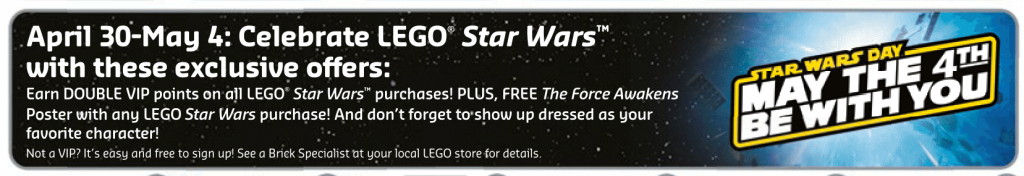 Lego May 2016 Calendar - May the Forth Be with You