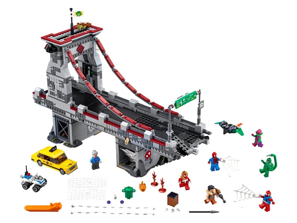 LEGO 76057 Super Heroes Spider-Man Web Warriors Ultimate Bridge Construction Set Minifigures