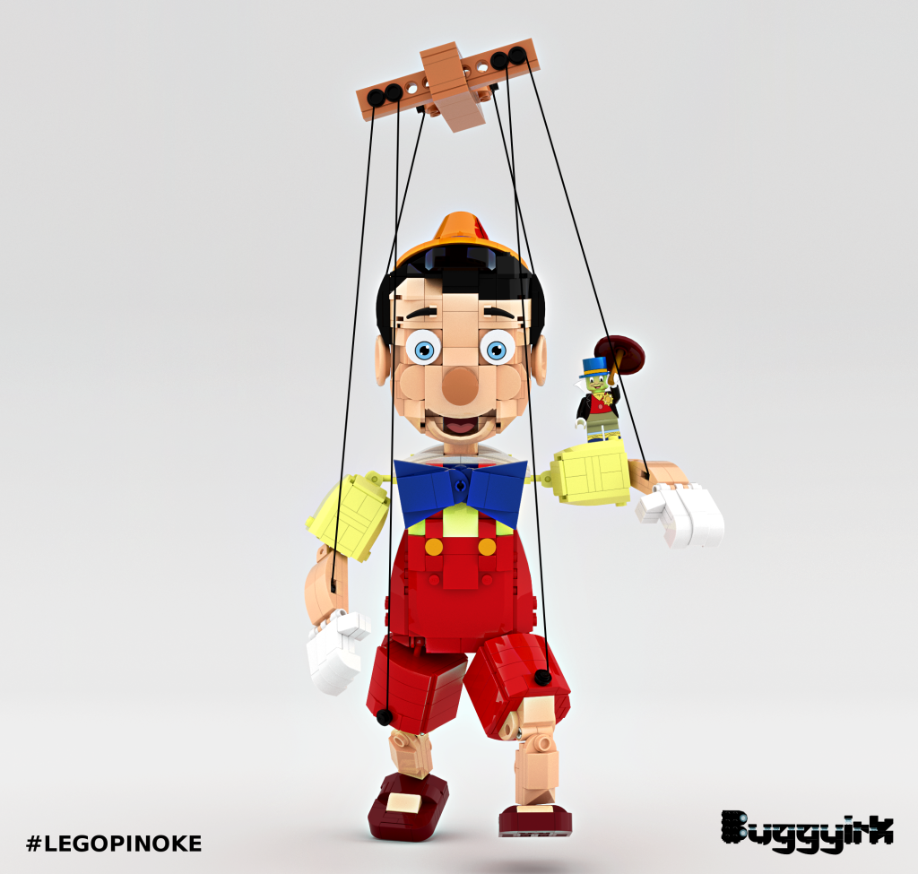 LEGO Ideas Pinocchio Puppet with Jiminy Cricket Minifigure