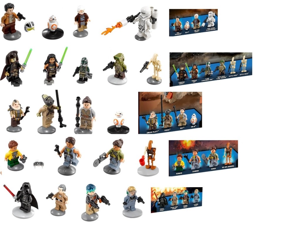 LEGO Star Wars 2016 Minifigures 75151 75148 75149 75147 75150
