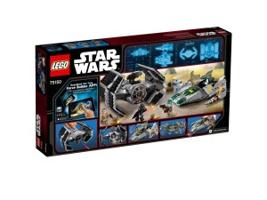 LEGO Star Wars Vader's TIE Advanced vs. A-Wing Starfighter 75150 Box Back