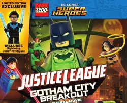 Lego Justice League Gotham City Breakout Original Movie with Exclusive Blue Nightwing Minifigure on Amazon