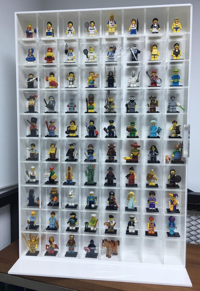 lego minifigure display case etsy