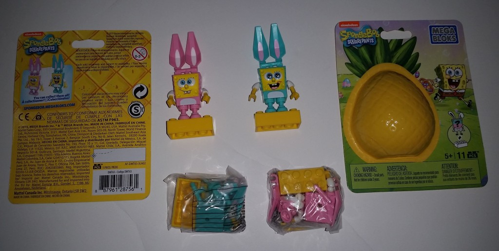 Megabloks Spongebob Easter Pink and Blue Special Minifigures (1)