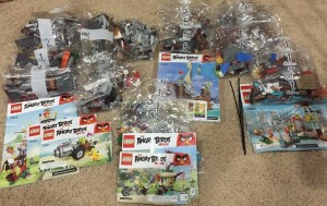lego angry birds sets without the minifigures