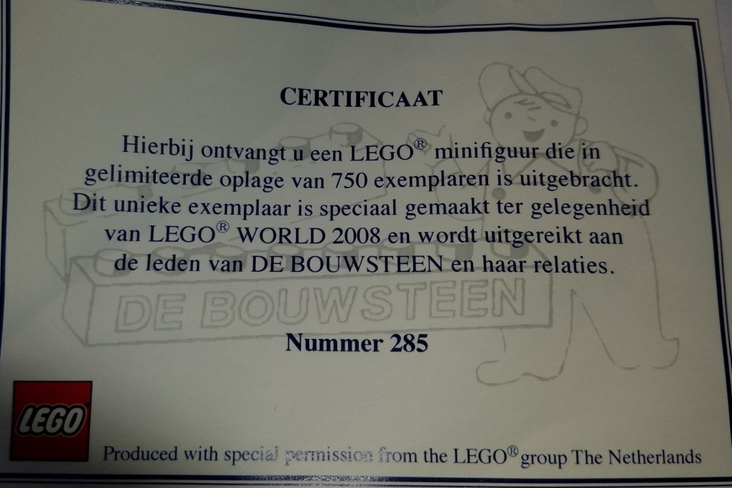 De Bouwsteen Legoworld 2008 Minifig (1)