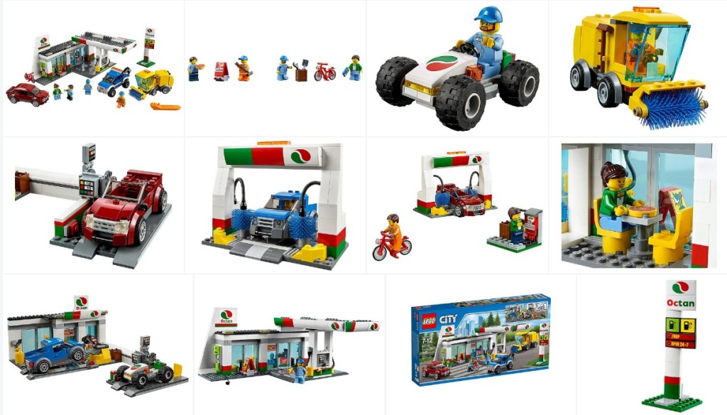 Lego 60132 Service Station Collage
