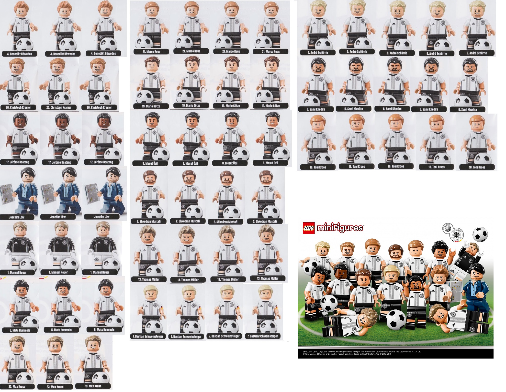 LEGO MINIFIGURE 71014 DFB DIE MANNSCHAFT NR 4 Benedikt Höwedes