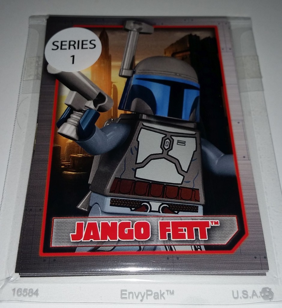 Lego Star Wars Series 1 Collectible Character Cards Back Package