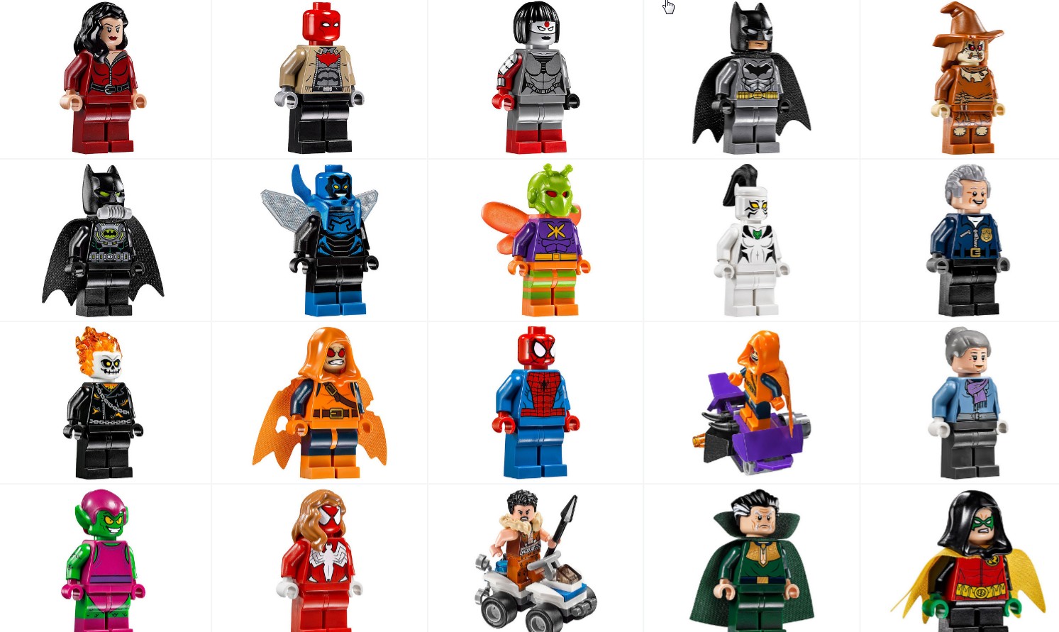 lego mini superheroes