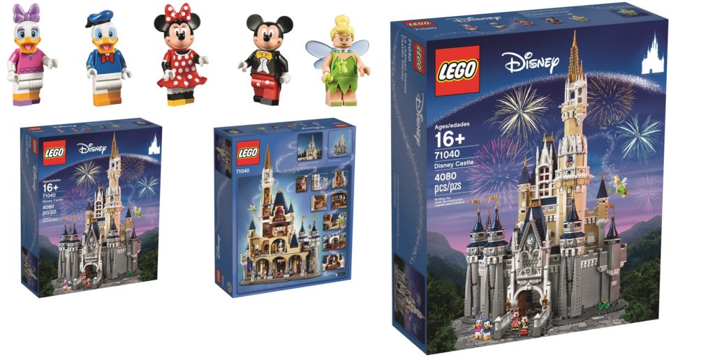 Lego 71040 Disney Castle Box Front and Back