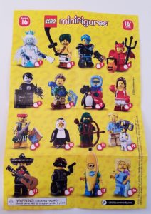 Lego Series 16 71013 Insert Front