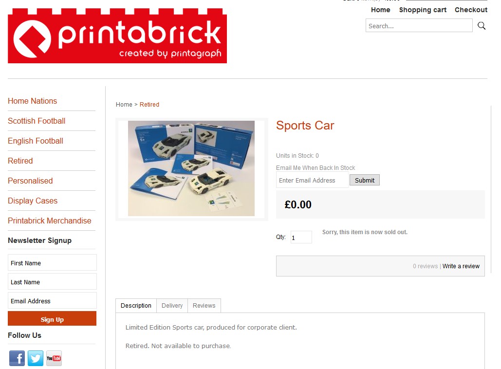Lego Certified Professional Printabrick printagraph Aramco Sports Car