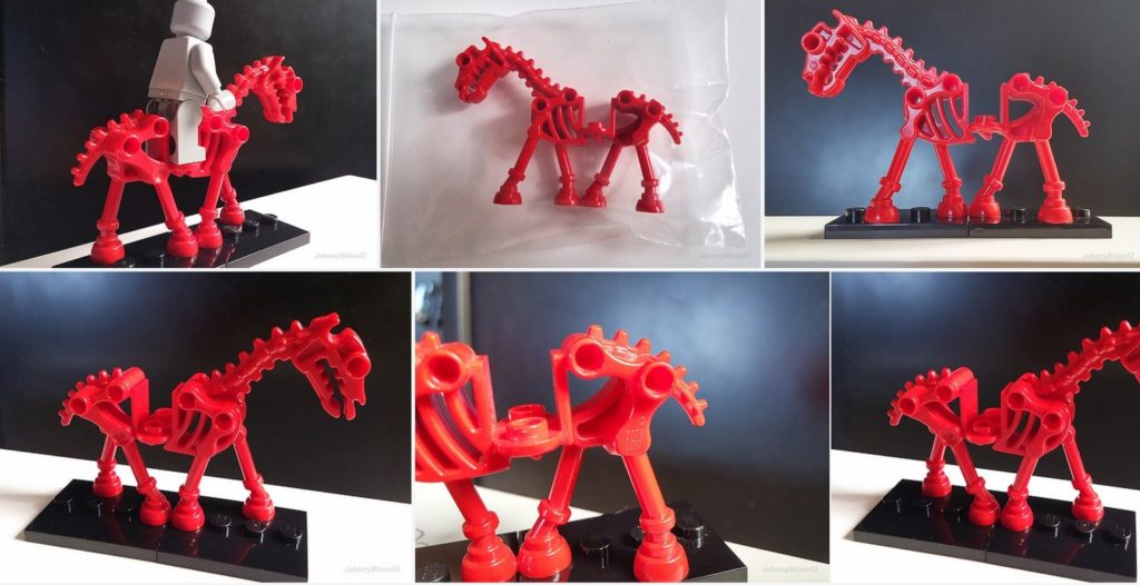 Lego Red Keleton Horse Prototype Minifigure 6