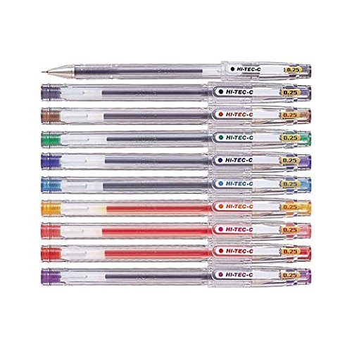 Pilot Extra Fine Hi-Tec-C Gel Pen Set