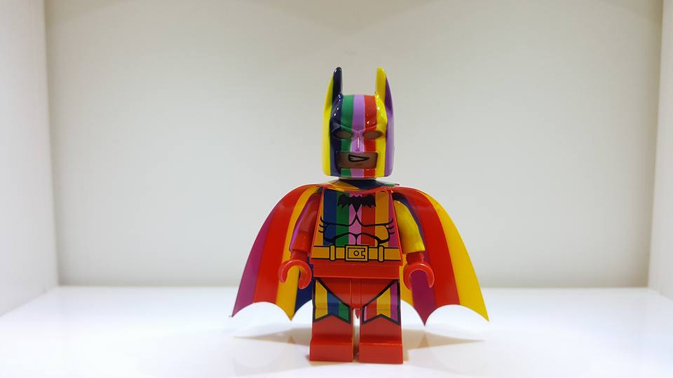 Rainbow Batman Limited Edition to 100 Minifigure Front