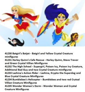 Lego DC Super Girls Sets 2017