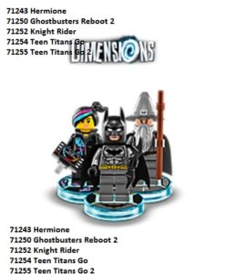 Lego Dimensions 2017