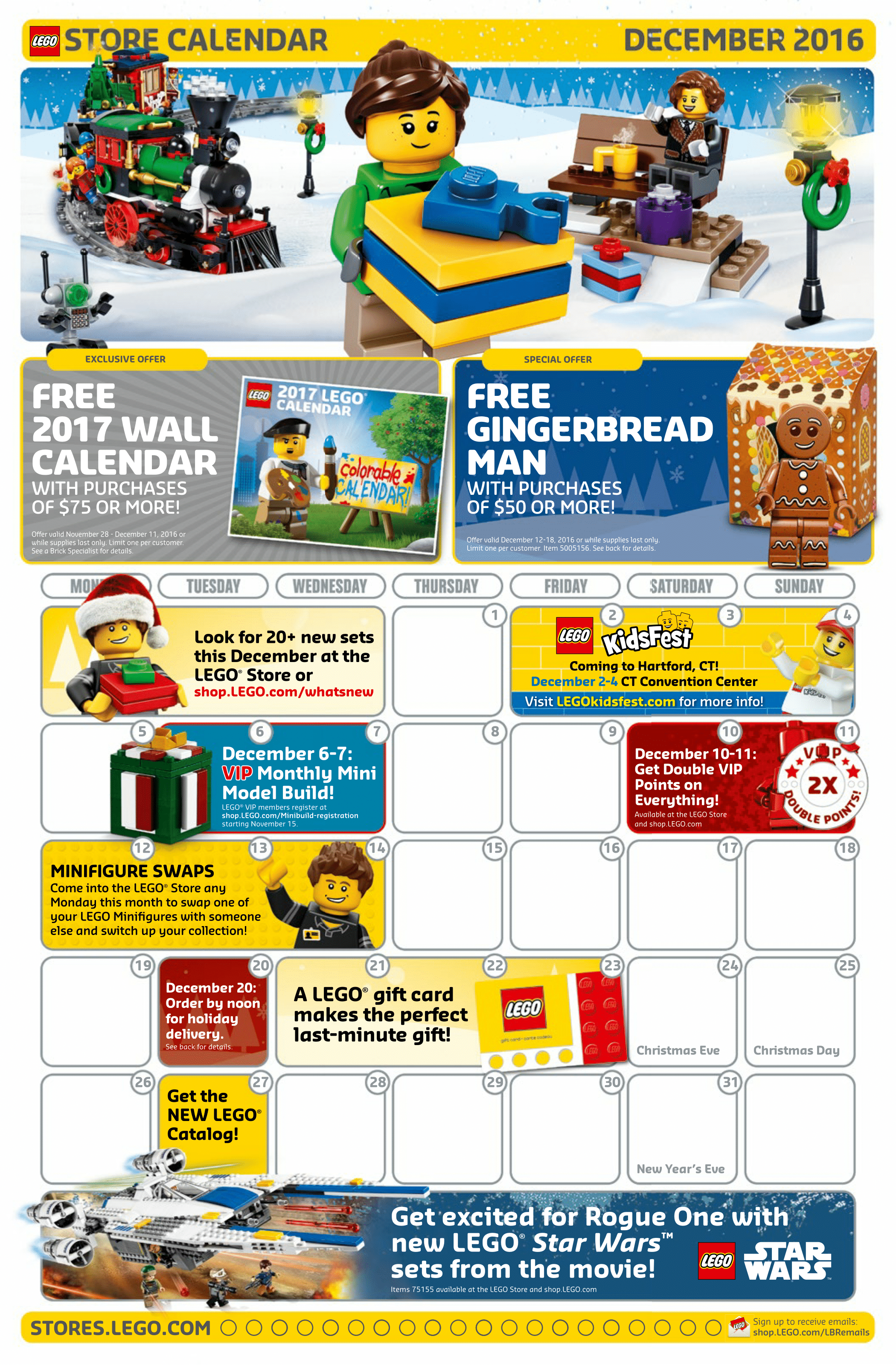 hoste sikkerhed ingeniørarbejde Lego December 2016 Store Calendar is posted - Minifigure Price Guide