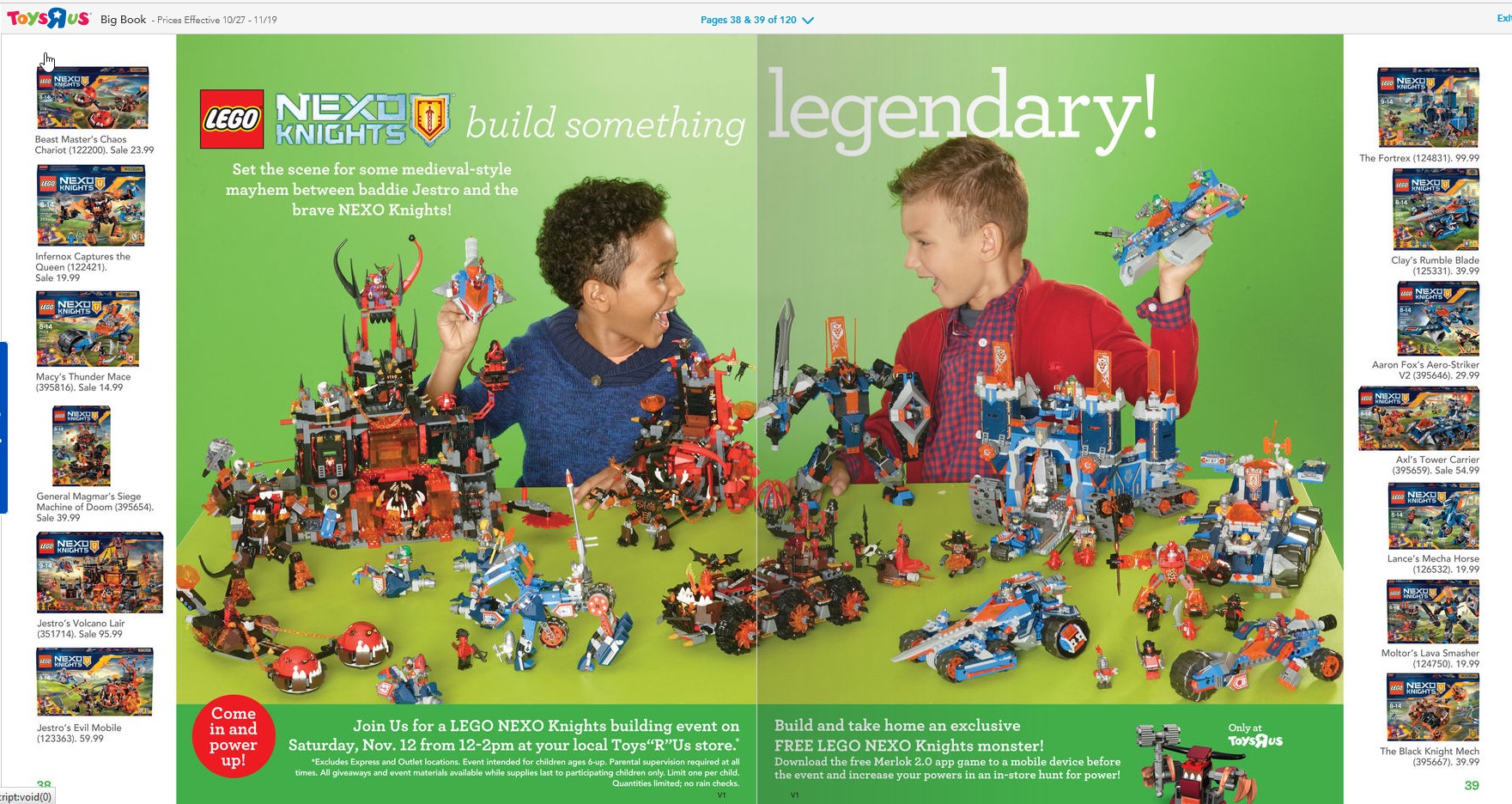 Toys R US Holiday Catalog is out - Minifigure Price Guide