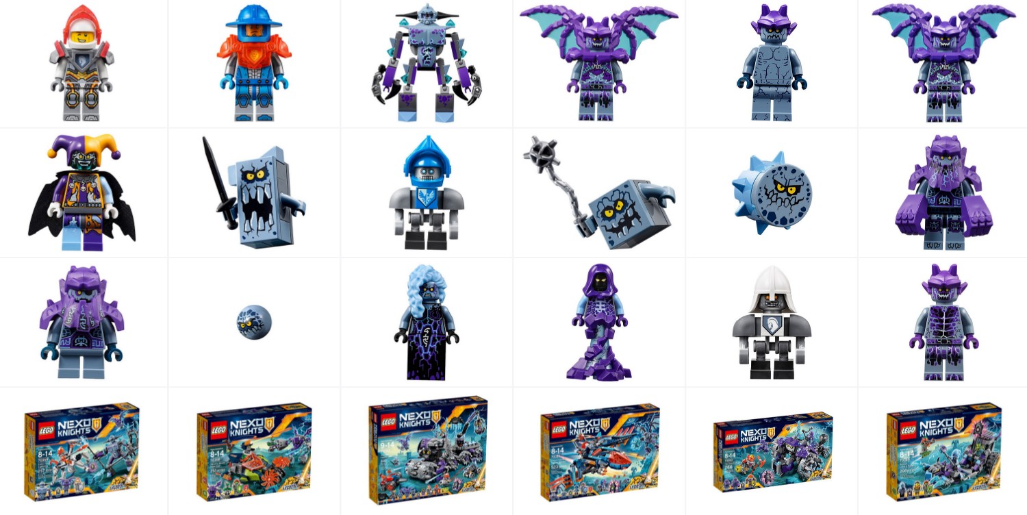 spænding Prestigefyldte Robust Nexo Knights 2017 Minifigure and Box Images - Minifigure Price Guide
