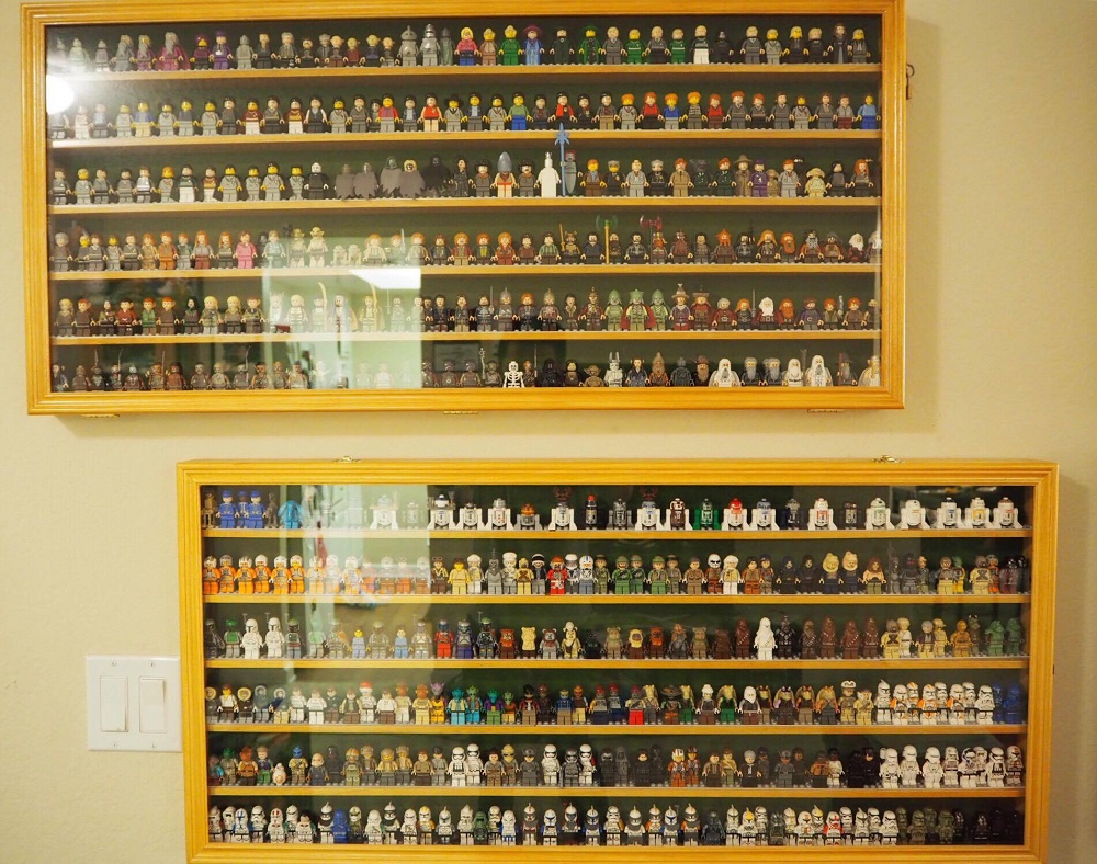 lego store display cases