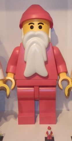 Lego Store Display Santa Red Hips (hol009)