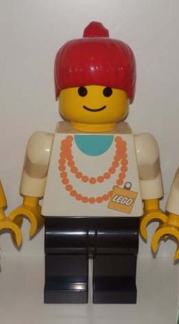 Lego Store Display Girl Necklace