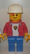 Lego Store Display Boy Red Shirt Logo and Red Hair