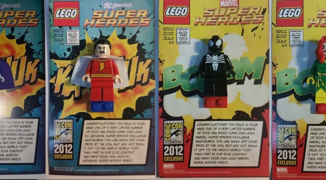 Lego SDCC 2012 Exclusive Marvel and DC Comics Superhero Minifigures