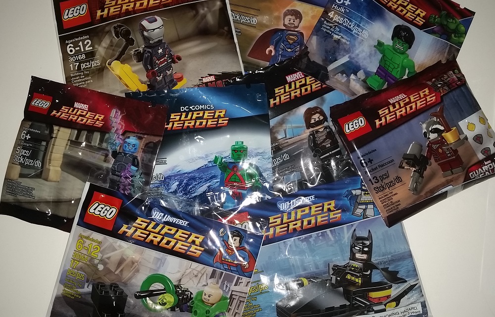 Brand New & Sealed LEGO DC Marvel Super Heroes & Star Wars Minifigures Polybags 