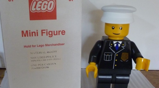 Get your own 19″ Lego Policeman Store display – Put some real fear in your significant other