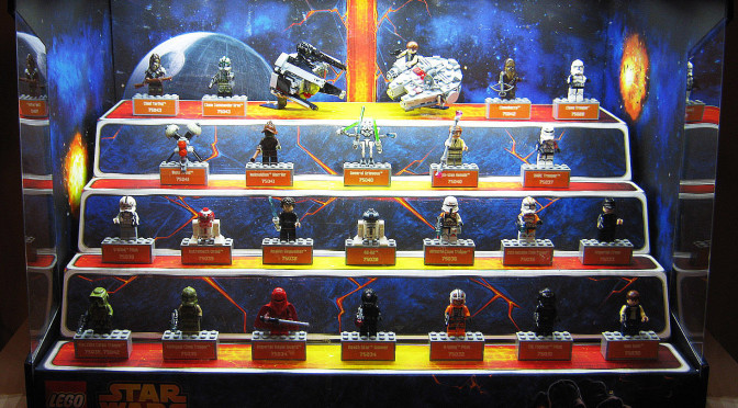 Display case frame for Lego Star Wars Galactic Empire Minifigures Minifigs 25cm 