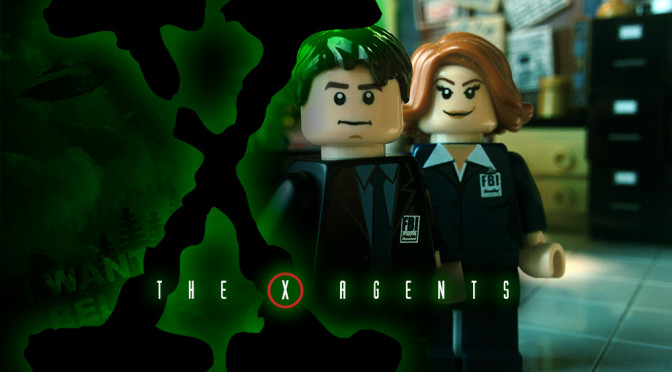 Lego Custom X-FILEs Minifigures Agent Skully and Agent Mulder