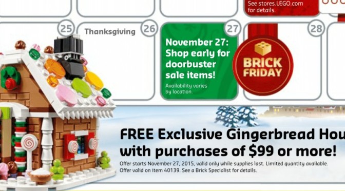Gingerbread House Free with 99 Purchase in November – Set 40139
