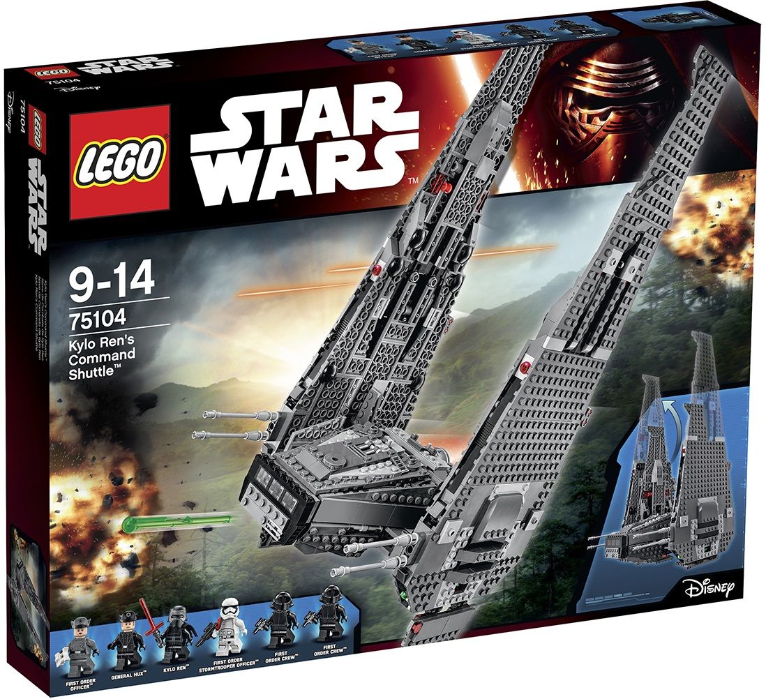 Lego Star Wars 75104 Kylo Ren's Command Shuttle Minifigures Officially