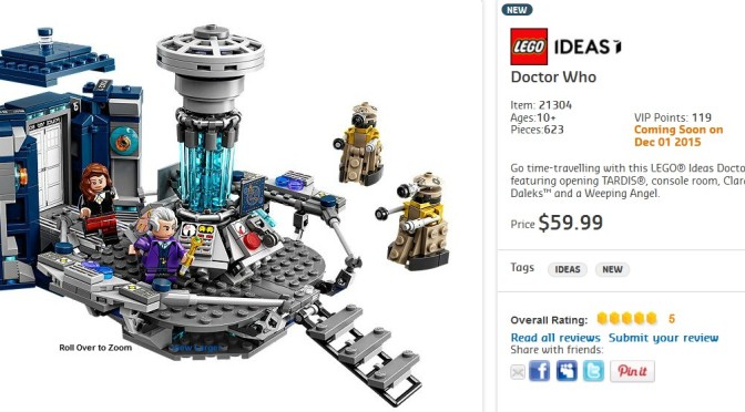 Lego Dr Who Set 21304 listed on Shop at Home site