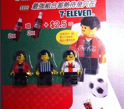 Lego Rare Promotional Card Coca Cola 2002 – Display at 7-Eleven