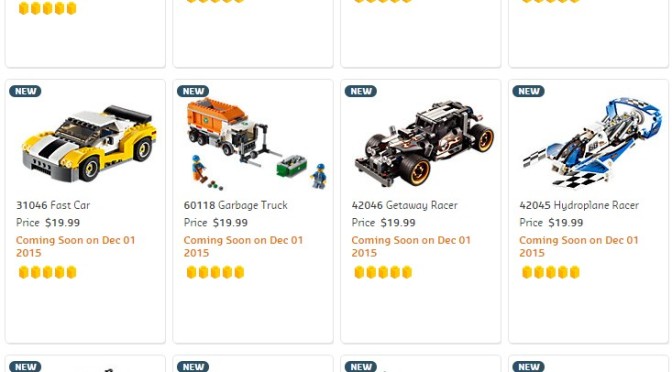 22 New 2016 sets added to Lego Shop at Home site today