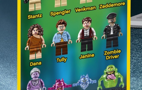 Close up of Lego Ghostbusters Minifigures 35827