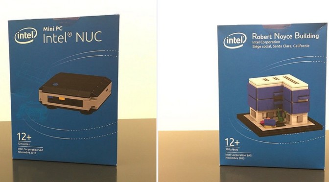 Lego Intel Robert Noyce Building and NUC Custom Lego Set