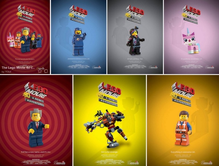 Legoland Lego Movie 4D Posters are very nice - Minifigure Price Guide