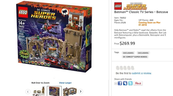 Lego Batman Classic TV Series is available to VIP customers on Shop at Home today