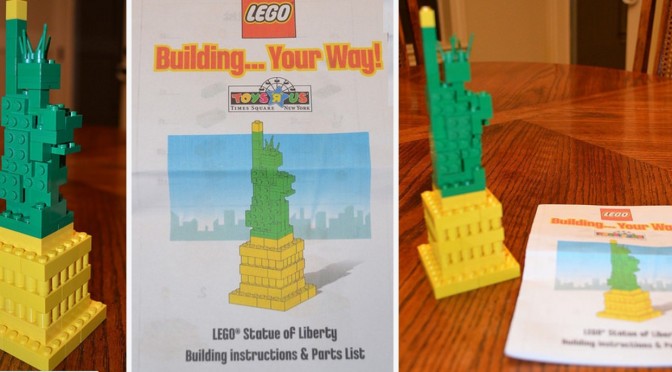 New York Times Square Pick A Brick Statue of Liberty Exclusive Lego Store Model