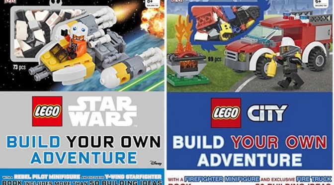 Lego Star Wars and City Build Your Own Adventure Books with Minifigures and Buildable Models