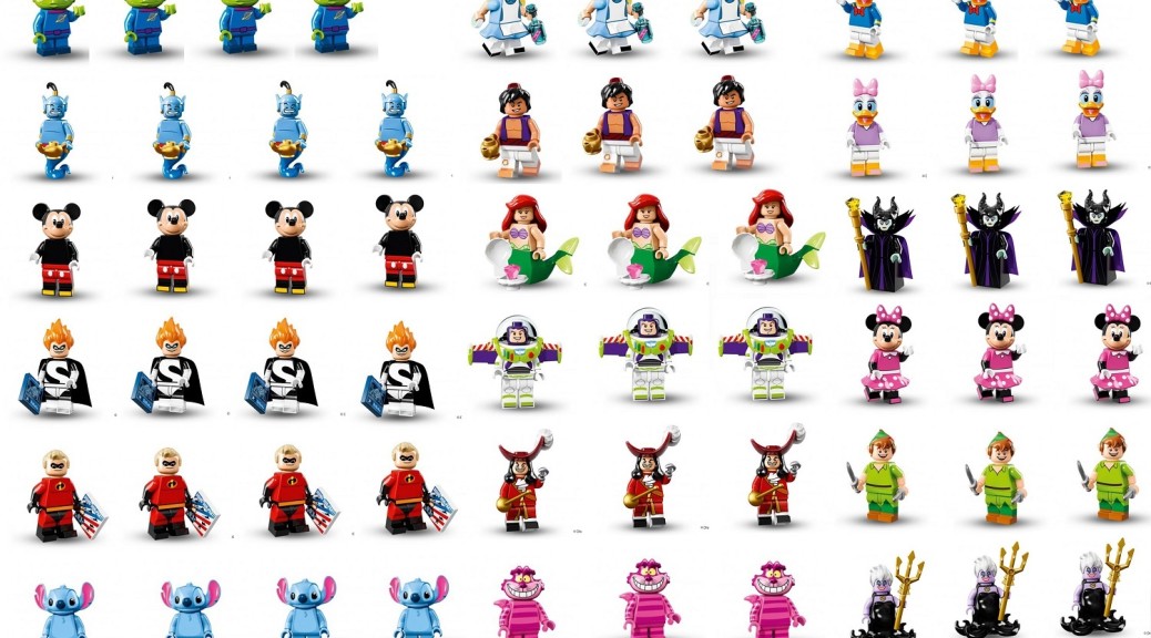 lego disney minifigure packs