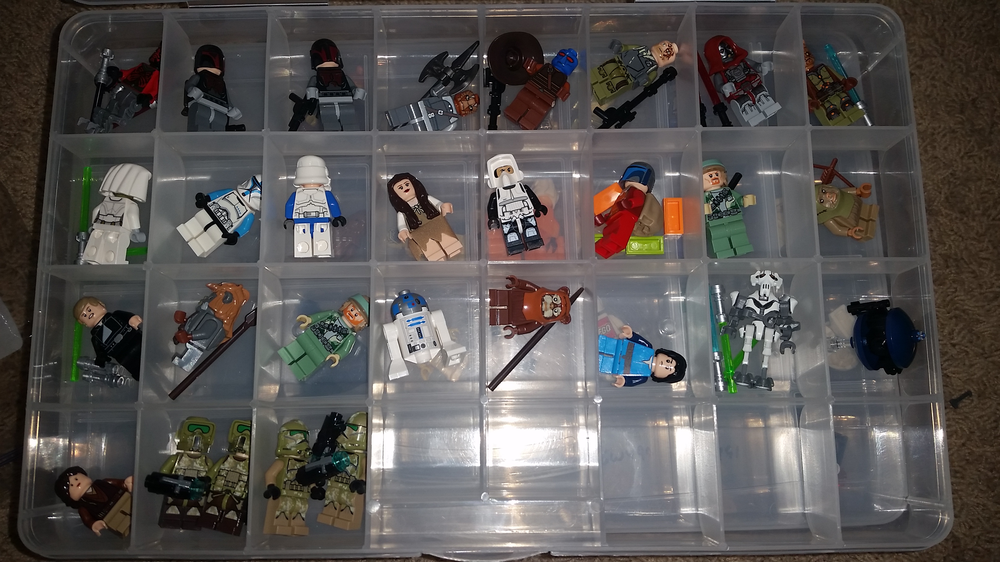 Коллекция минифигурок лего Звёздные войны