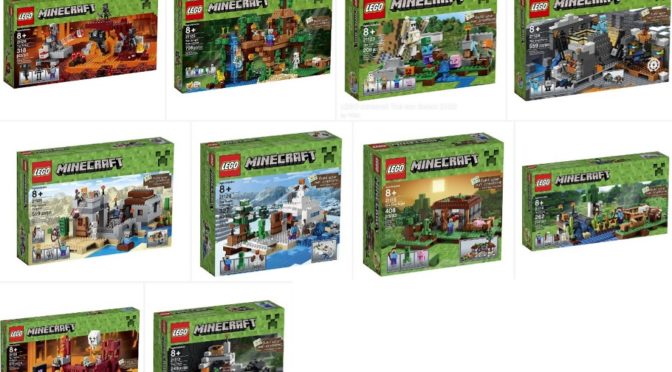 Lots and Lots of Lego Minecraft Sets on Sale – many at 44 Percent off on Amazon