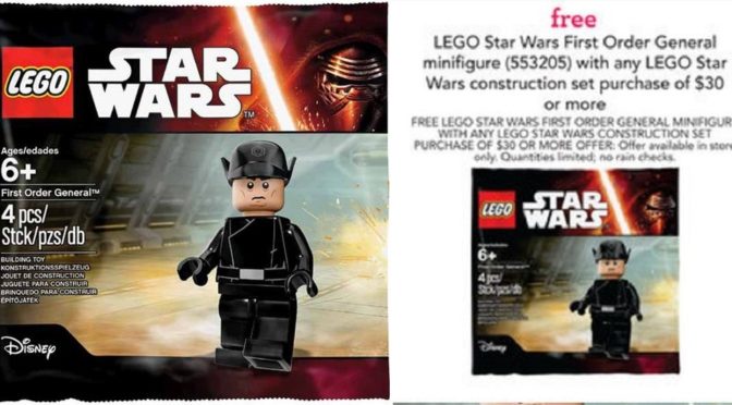 Get you First Order General 5004406 at Toys R us starting on 9/25